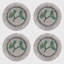 Mistletoe coasters
