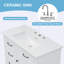 Meuble-lavabo autoportant avec lavabo en céramique et 4 tiroirs-279428233