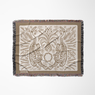 Hero Tibetian Tiger Cotton Blend Blanket Throw