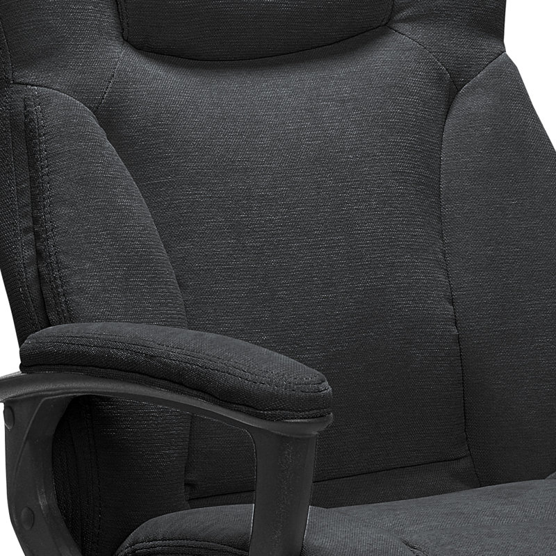 Midnight Black High Back Fabric Executive Office Chair