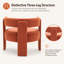 Chaise d'appoint à dossier courbé, revêtement en velours, structure en bois moderne