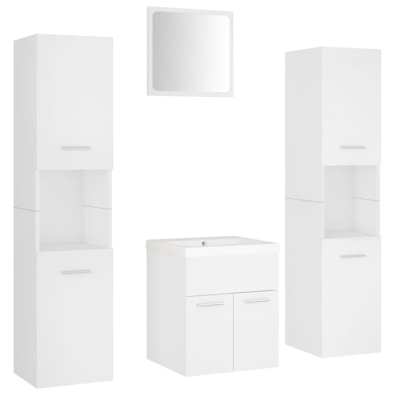 Geja Bathroom Furniture Suite, White