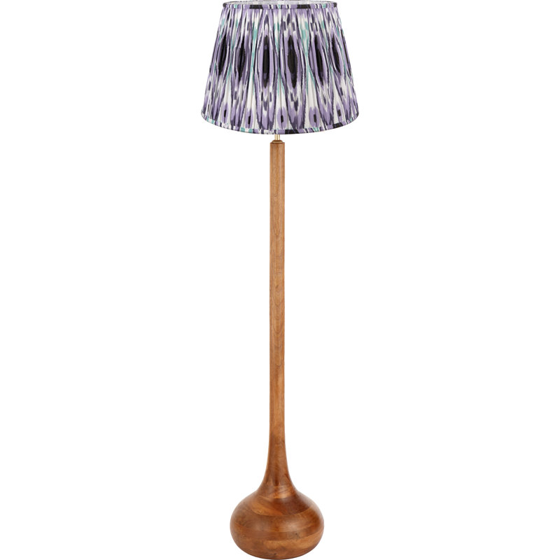 Beyzanur 162cm Oil Rubbed Traditional Floor Lamp, Purple