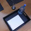 Plateau de service en similicuir Labarge