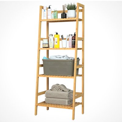Dinwiddie Bamboo Freestanding Bathroom Shelves
