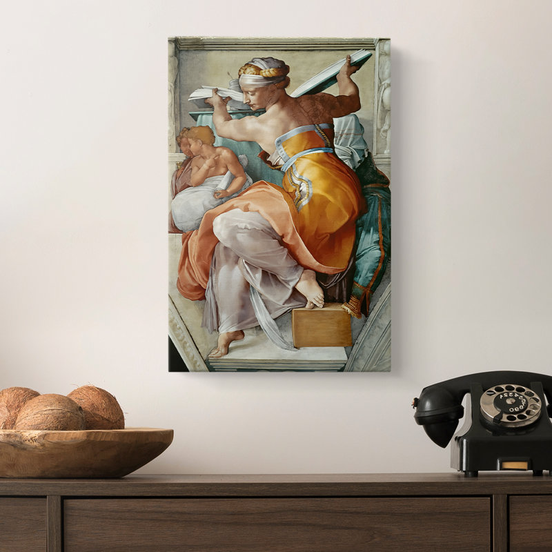 Sibylle libyen - toile tendue par Michelangelo, 12 x 18