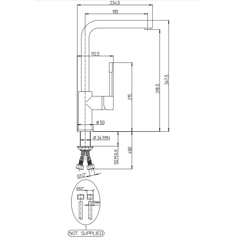 Piralla Cox Kitchen Faucet