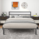 Queen Slat Headboard Design Bed