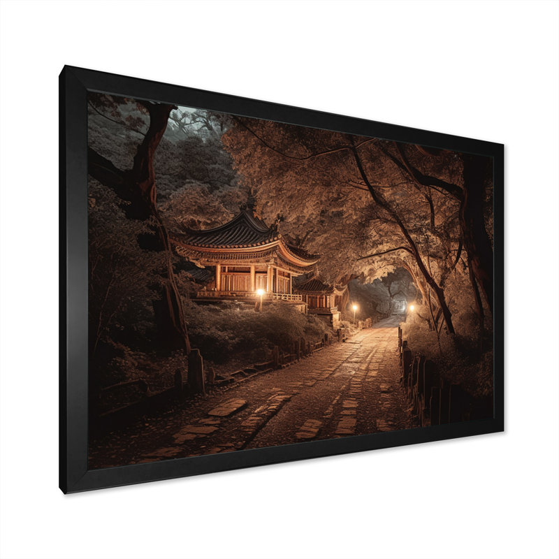 «Capture de la beauté de l'asie V», reproduction sur toile, Cadre photo noir, H 12 po x l 20 po x P 1 po