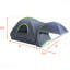 Tente de camion 8,0 à 8,2 pieds imperméable PU2000 tente de camping pour 2-3 personnes