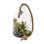 9 " H Faux Succulent in Glass Jar