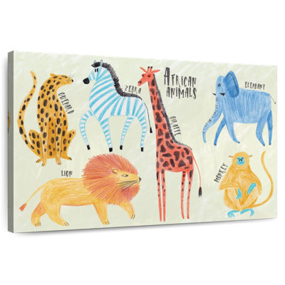 Brampt African Safari Animals Chart