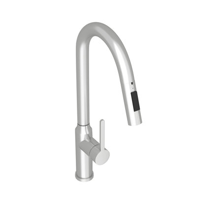 Robinet de cuisine rétractable 18,83 po certifié CUPC par deux (finition nickel brossé)