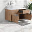 Meuble-lavabo moderne, 32 po, fixation murale en bois