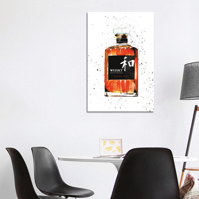Whisky Business by Mercedes Lopez Charro - Wrapped Canvas Painting 1 Piece Wrapped Canvas Painting
