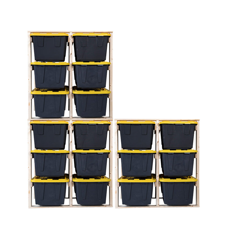 6 - 27 Gallon Tote Rack