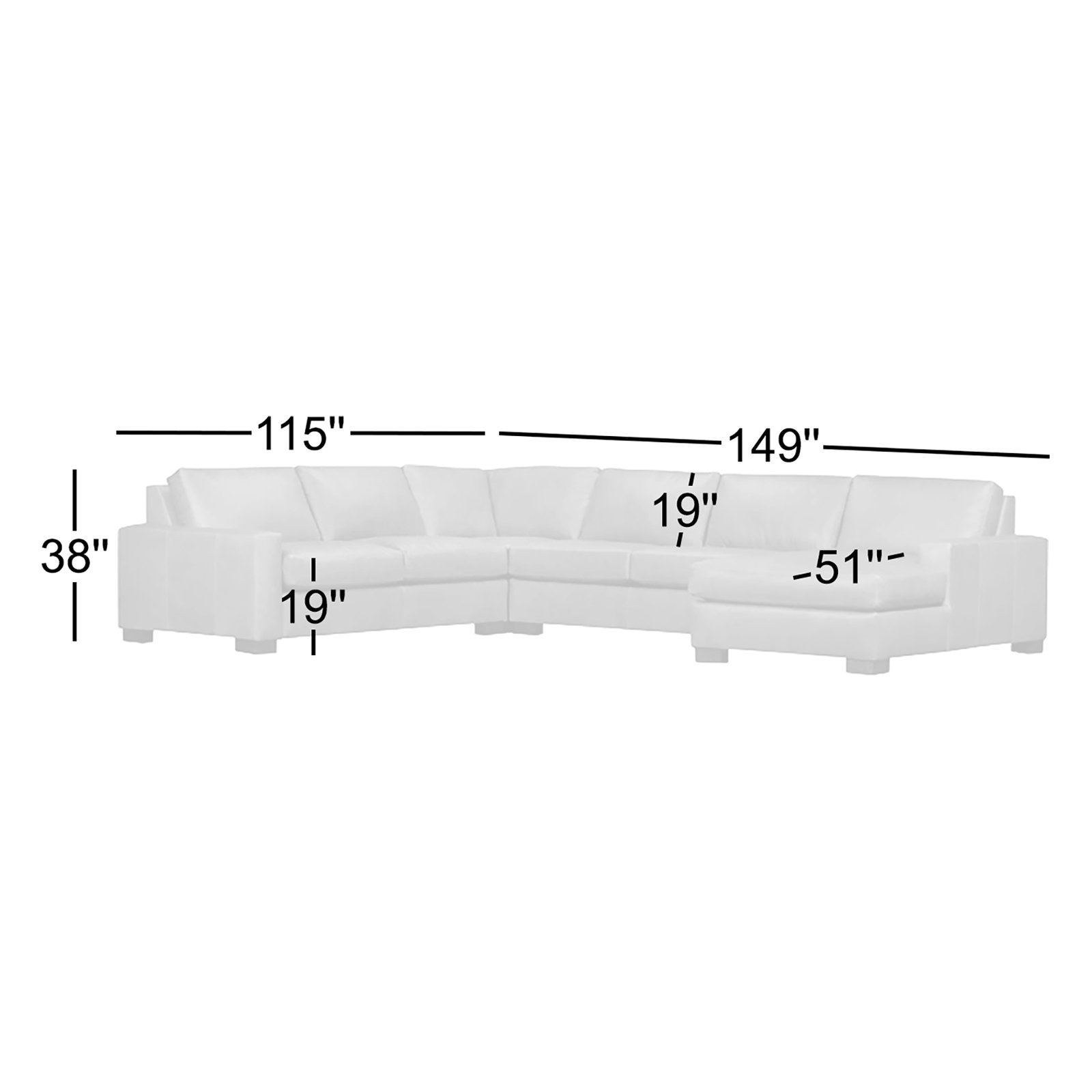Jonie Genuine Leather Corner Chaise Sectional, Left Hand Facing, Steamboat Caramel Genuine Leather