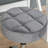 Swivel Upholstered Adjustable Height Counter Stool with Metal Frame-1356775959