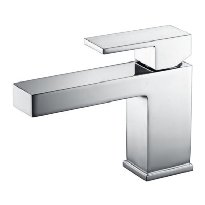 Rift Collection Single-Handle Deck-Mount Lavatory Bathroom Sink Faucet - Chrome Polished
