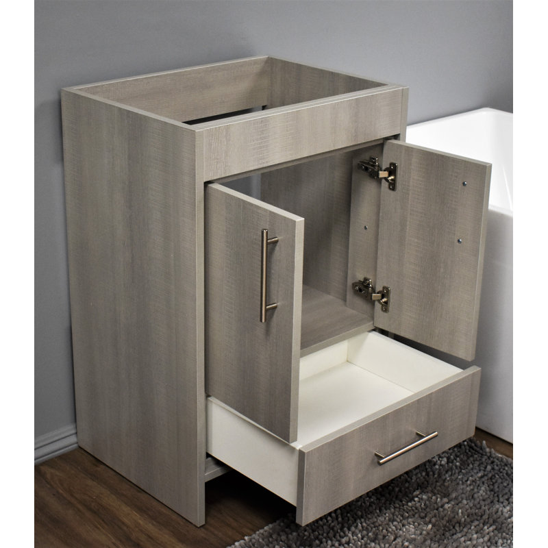 Base de meuble-lavabo simple 29 po Volpa, Gris patiné
