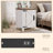 Clairese 24'' Tall  Farmhouse End Table With Charging Station, Wood Nightstand With Adjustable Shelf, Built-In Outlets-2028045815