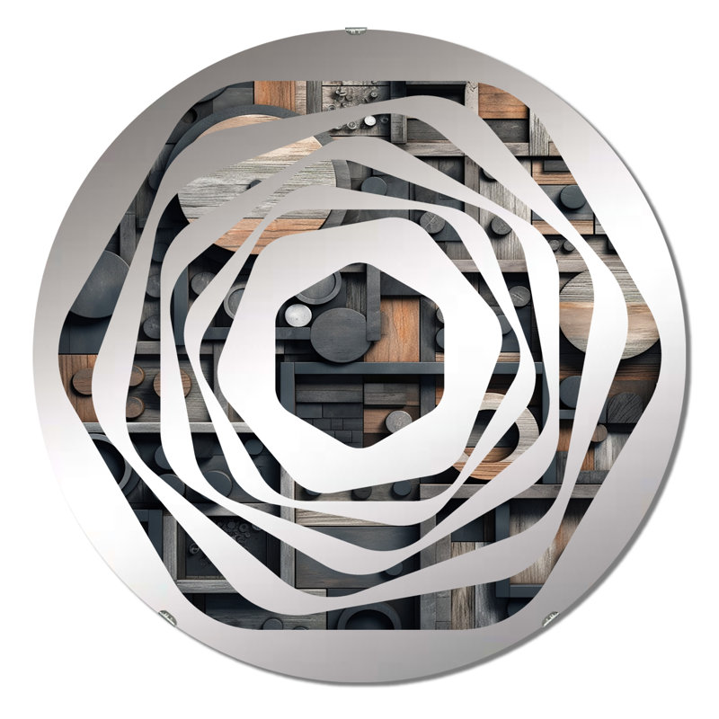 Craner - Miroir décoratif Amorphe, 23,6 po x 23,6 po