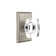 Passage Windsor Crystal Knob with Rectangular Rose