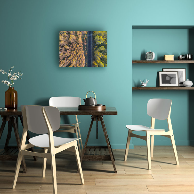 Art de lattes en bois Mei Xu Divide, H 18 po x l 22 po