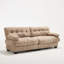 Canapé modulaire Cloud Couch avec assise profonde, revêtement en flanelle, configuration réglable, soutien des accoudoirs et coussins inclus.