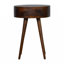 Table de chevet circulaire Nordic Chestnut
