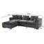 Canapé modulaire en chenille avec rangement et coussins Trace-1029460511