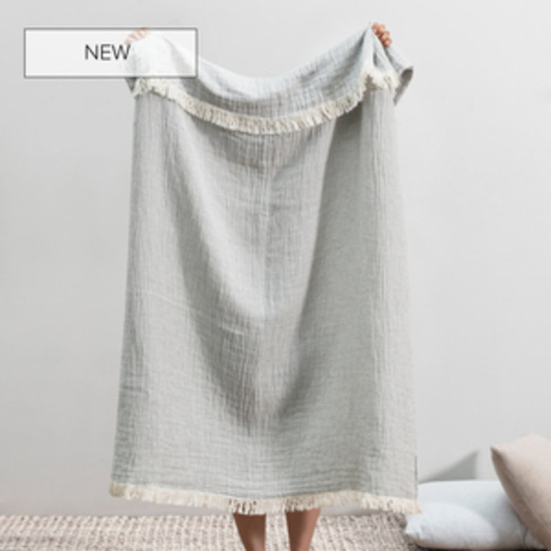Soho Cotton/Linen Throw, Artic