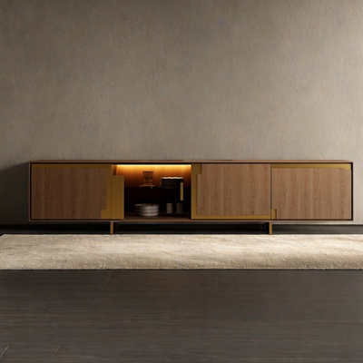 Italian Style Solid Wood TV Stand