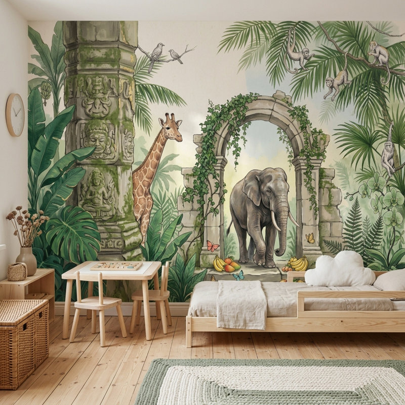 Murale Walls, Peler et coller, 200 po x 120 po
