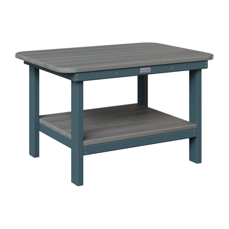 Table basse Berlin Gardens, Bois flottant gris, Ardoise