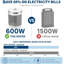 Chauffage d'appoint en céramique de 600 W