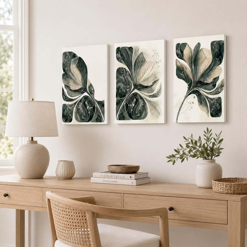 3 Piece Wrapped Canvas Wall Art