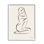 «Minimal Nude Woman» par Farida Zaman, reproduction d'art sur toile