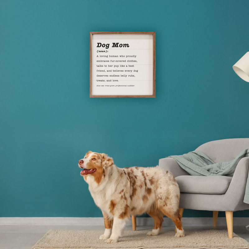 Définition de «Dog Mom», Blanc, H 16 po x l 16 po