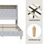 Eluid Tall Wingback Bed With Built-In Lighting and Power Outlets Storage High Headboard-106912857-106912861