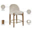 Tabouret de comptoir rembourré en tissu Maud-121555369