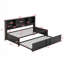 Lit de jour avec couchette, tablettes de rangement et ports USB pour les petits espaces-810718851