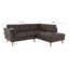 Corner Sofa with Wooden Legs In Scandinavian Style -69378144-69378145