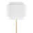 Tier 64" Contemporary Metal Floor Lamp In Metal With Linen Shade-1903560319