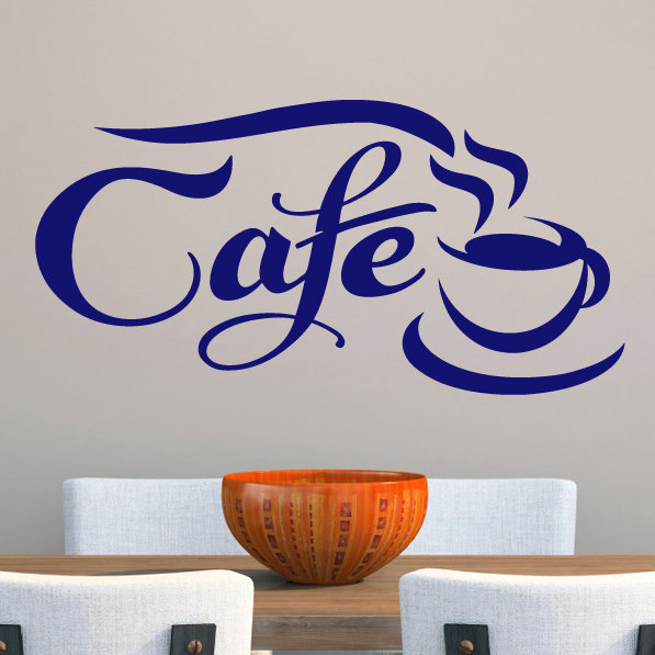 Adhésif décoratif café, Bleu marine
