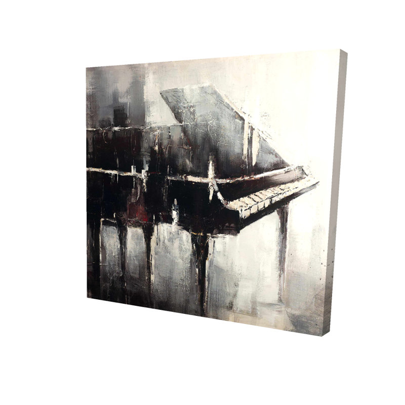 Toile de piano de style industriel - Décor musical de chambre à coucher