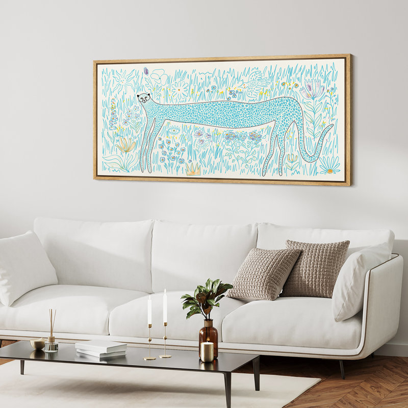 Reproduction sur toile encadrée d'enfant, H 30 po x l 60 po, Naturel