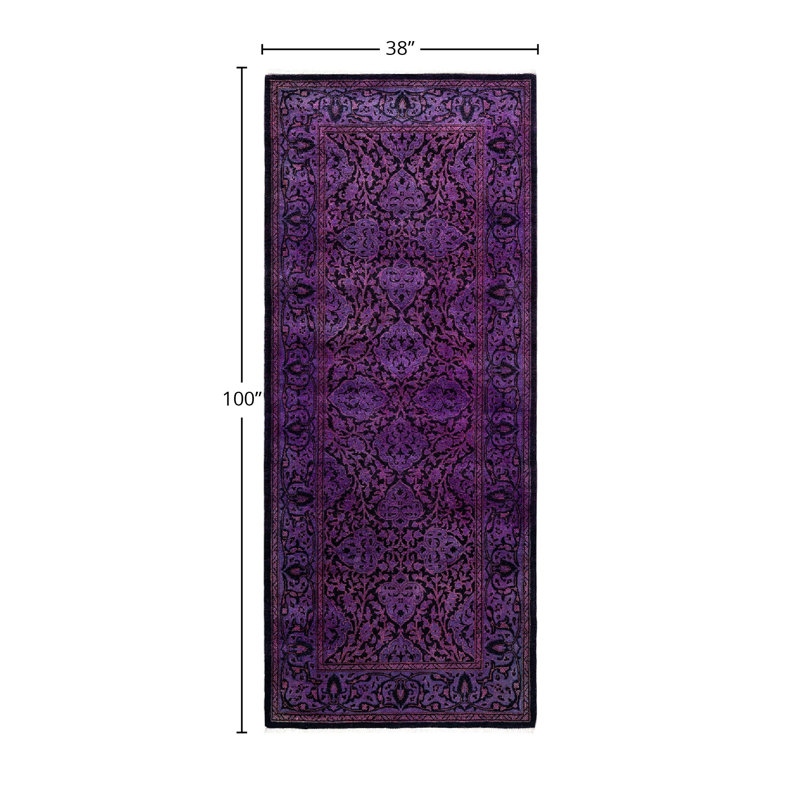 Overyed One-of-a-Kind Runner 3'2" X 8'4" Hand Knotted Area Rug
