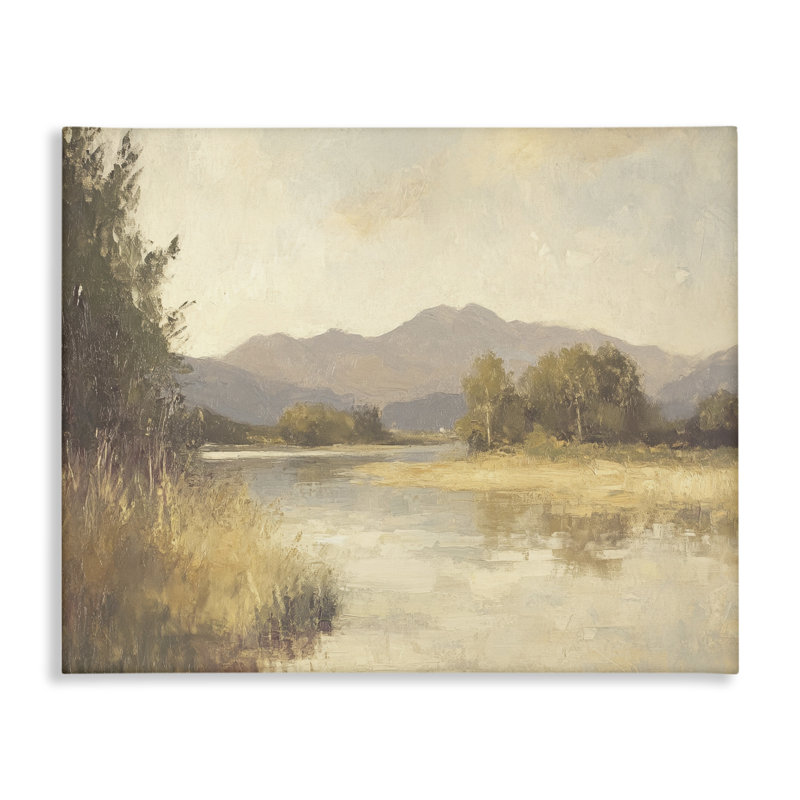 Wild River Mountain View Canvas, conception de Petal Prints Design, H 16 po x l 20 po