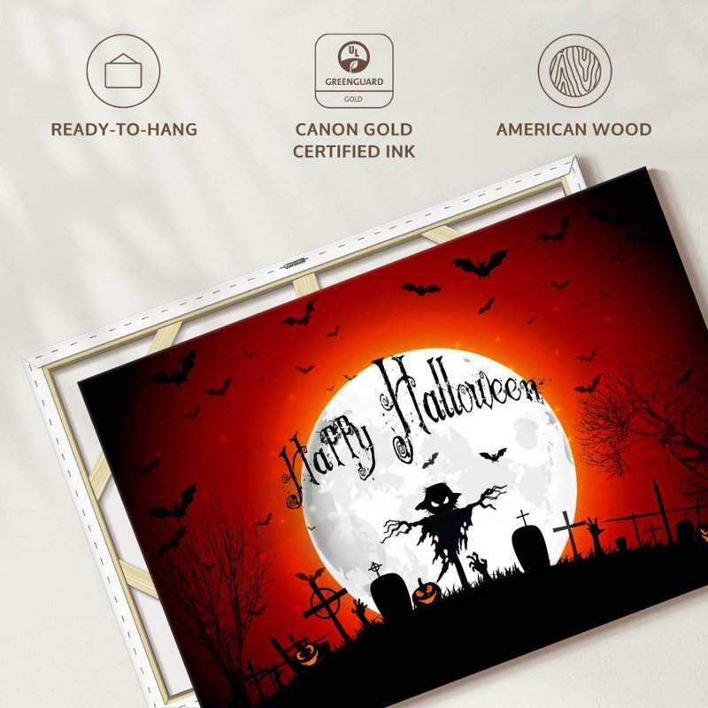Lelend Happy Halloween Greeting, 32" H x 48" W